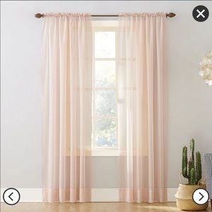 sheer curtains (set of 2 panels)